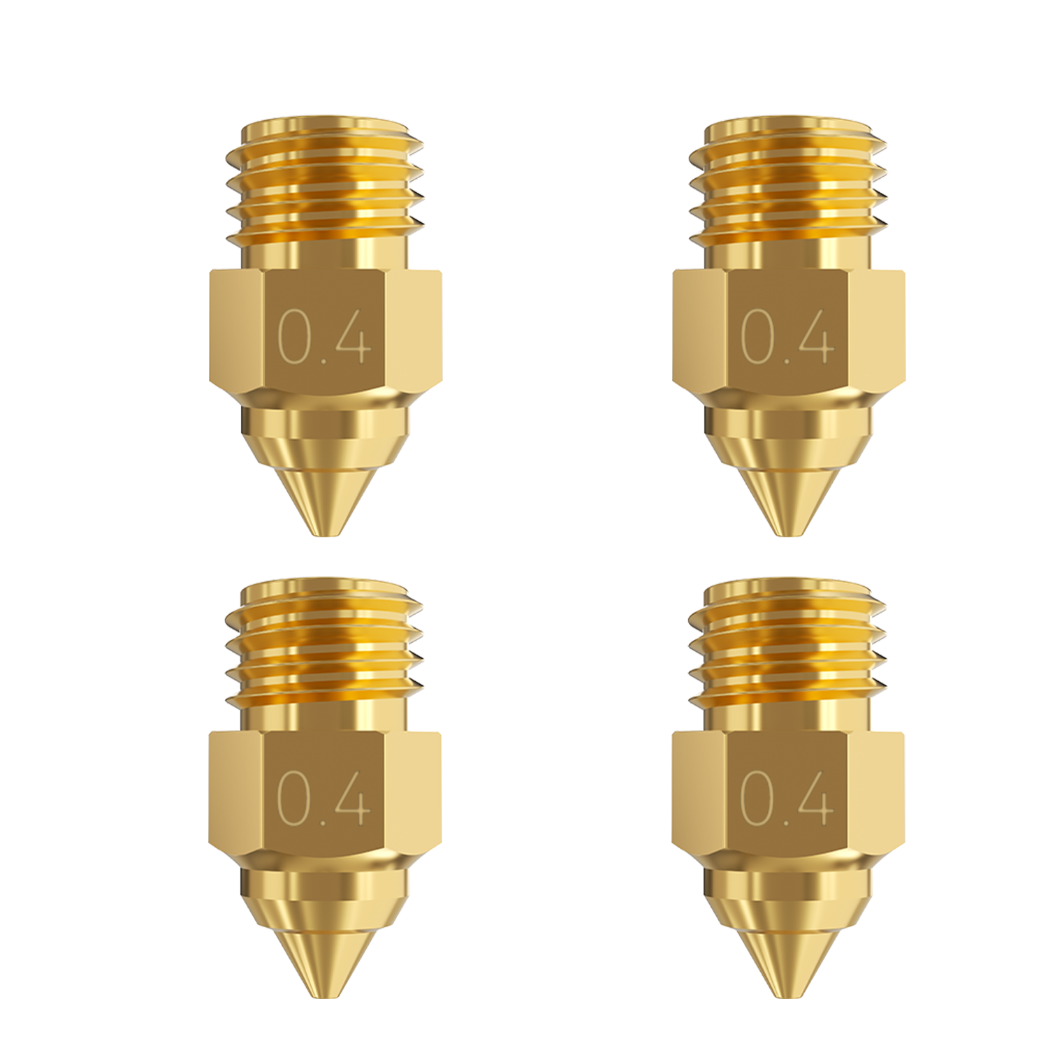 Creality Ender-5 Max Brass Nozzle Kit - 0.4 mm (4-Piece Set) - Image 4