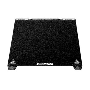 Creality K1 Max 315 × 310 mm rough textured PEI build plate without soft magnetic sticker