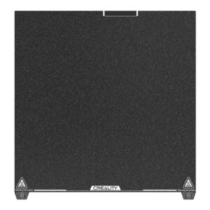 Creality K2 Plus frosted PEI build plate with textured printing surface for reliable first-layer adhesion